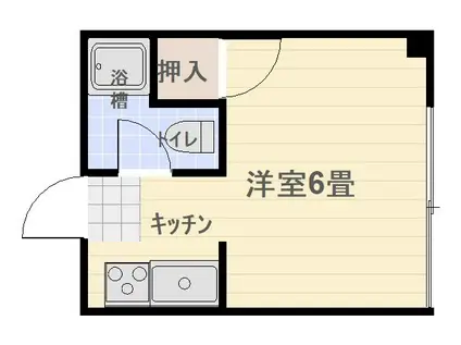 コーポ大迫(1K/1階)の間取り写真