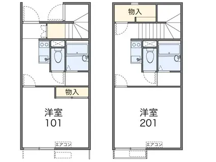 レオネクスト永田(1K/1階)の間取り写真
