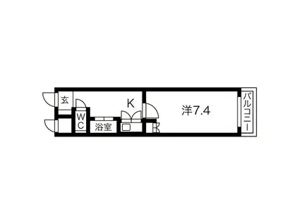 アイルーム豊田永覚I(1K/3階)の間取り写真