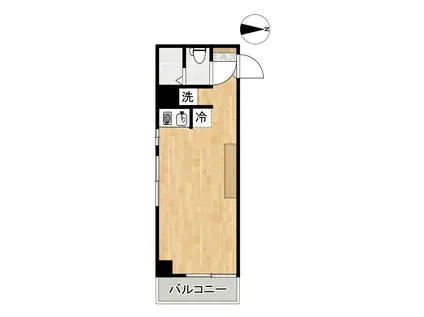 平塚ビル(ワンルーム/3階)の間取り写真