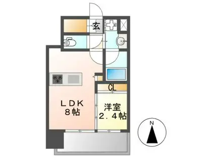 FELICE GOKISO(1LDK/3階)の間取り写真