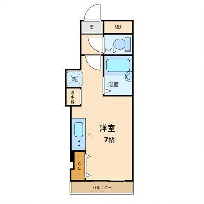 昇龍ビル(ワンルーム/3階)の間取り写真
