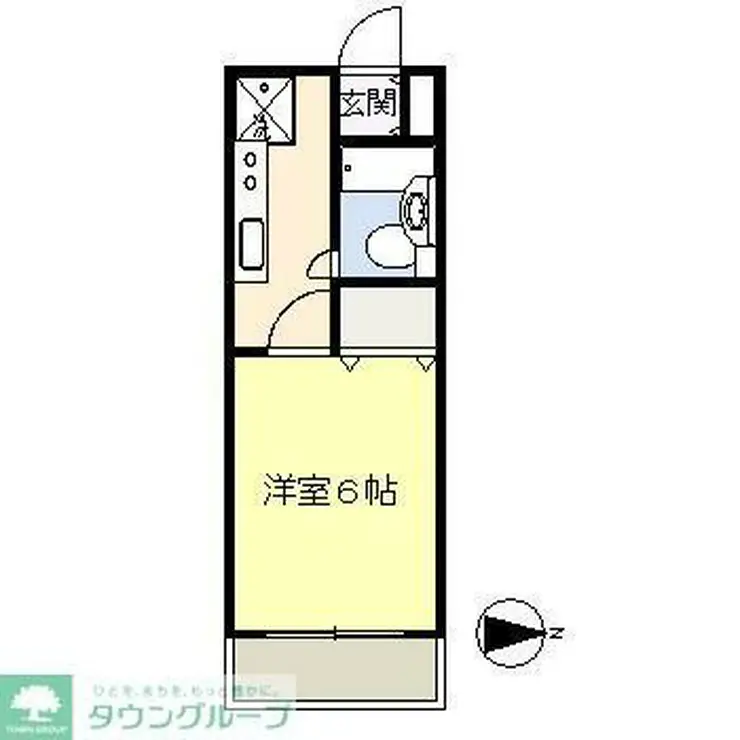 秋山ハイツ 1階階 間取り