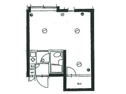 ニューグリーンハイツ(ワンルーム/4階)の間取り写真