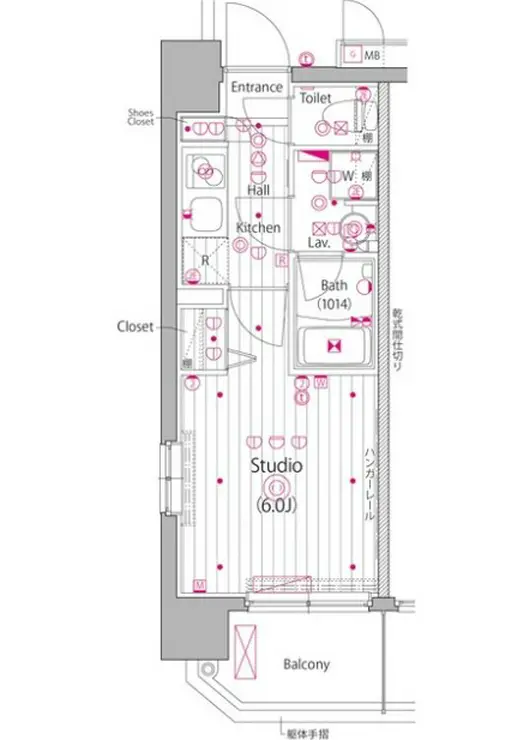 ガーラ・ヴィスタ川崎 2階階 間取り