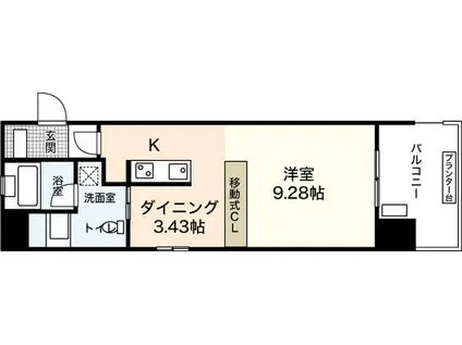 DER STRADA.Y2 ふじみ(1DK/13階)の間取り写真