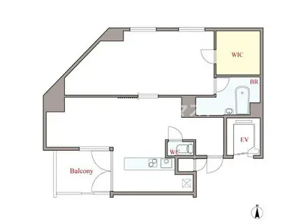 創空キュウタロウ(1LDK/11階)の間取り写真