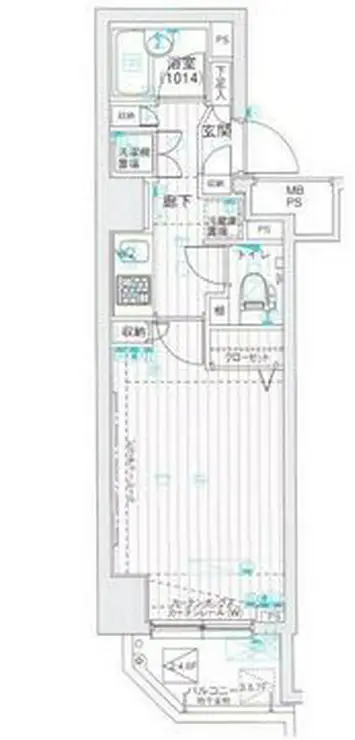 メインステージ浜松町 7階階 間取り