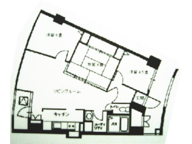 ドムス富岡II(3LDK/7階)の間取り写真