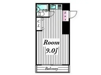 リバーサイド牧の原(ワンルーム/2階)の間取り写真