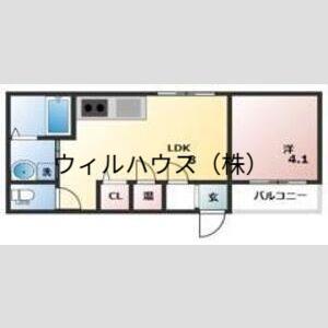 GRANDIR堺(1LDK/1階)の間取り写真