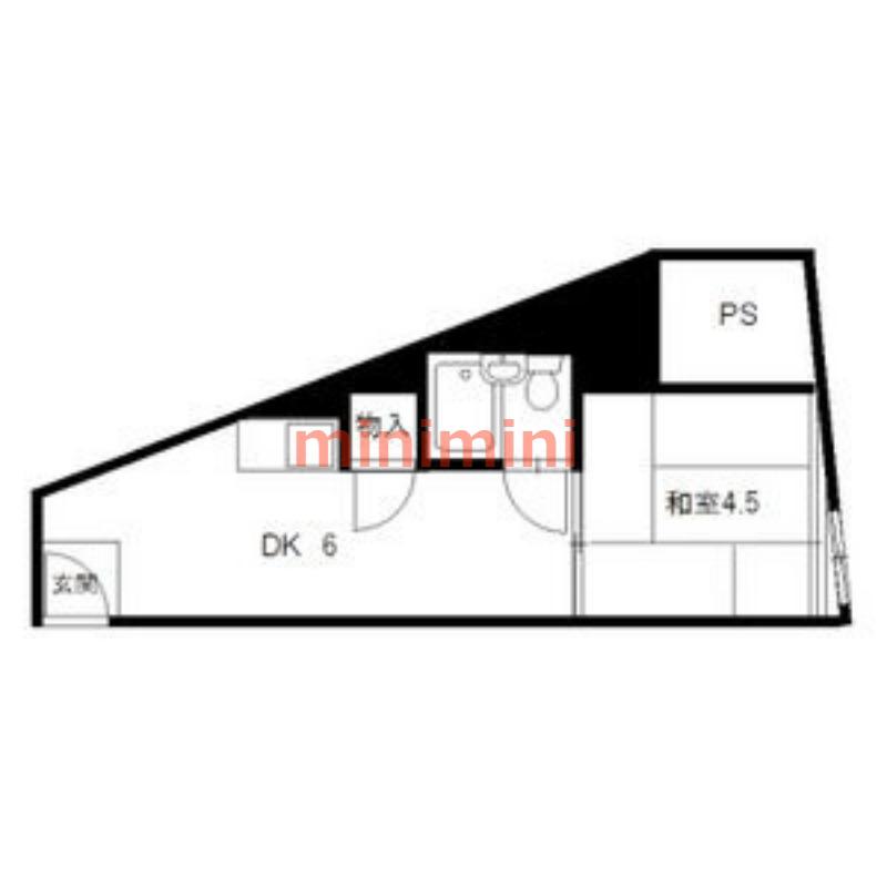 レジャープラザEIWA(1DK/5階)の間取り写真