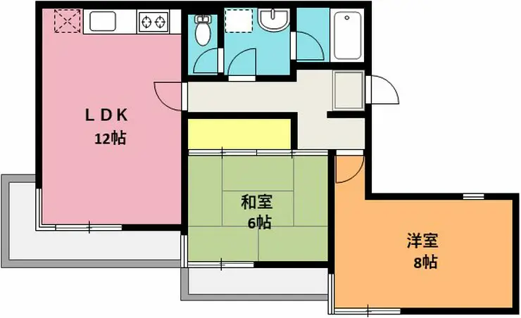 春日パステルプラザ 2階階 間取り