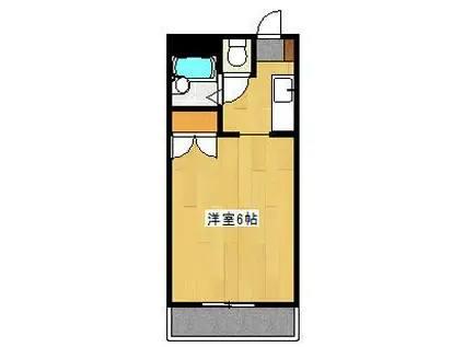 トラッドハウス(1K/1階)の間取り写真