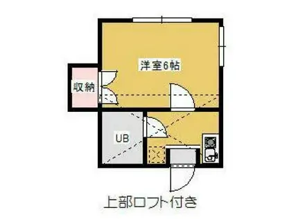 ハイムステップ(1K/1階)の間取り写真