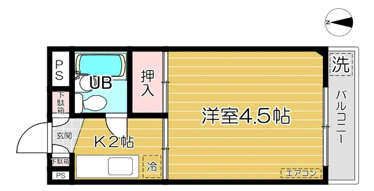 ハイツ南浦和 3階階 間取り