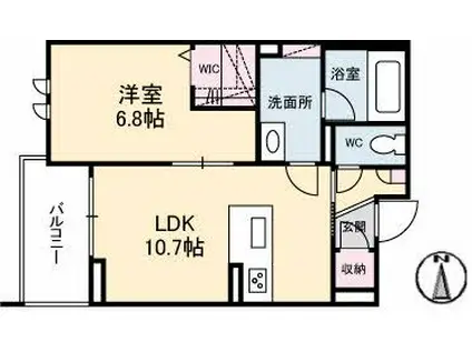 シャーメゾンステージ宇品東(1LDK/3階)の間取り写真