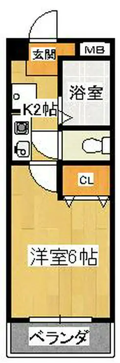 エクセル貴多川第6 2階階 間取り