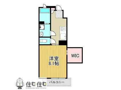 ラグナメゾン22(1K/1階)の間取り写真