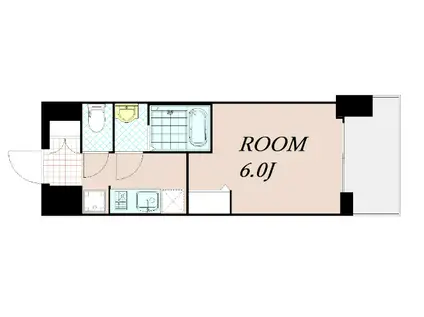 プレサンスTHE KYOTO 東福寺 イースト(1K/2階)の間取り写真