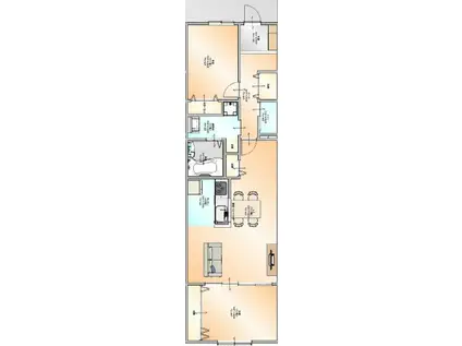 ボヌールメゾンC(2LDK/1階)の間取り写真