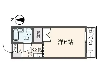 メイプルアベニュー(1K/3階)の間取り写真
