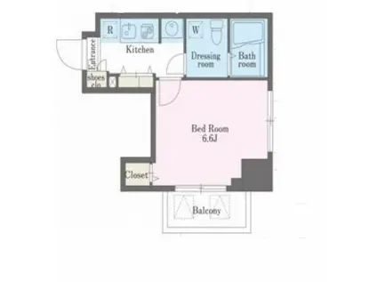 アジールコート西新宿(1K/5階)の間取り写真