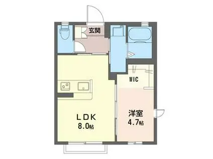 COSTA PISO TUJIDO (1LDK/1階)の間取り写真