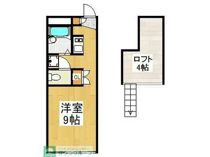 ロイヤルビレッジ(ワンルーム/1階)の間取り写真