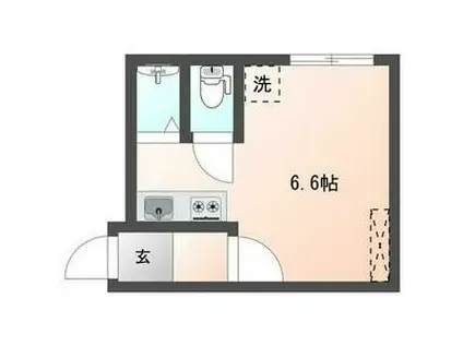 T-ROUTE菊水(1K/3階)の間取り写真