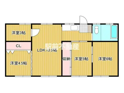 ソラーナ江戸屋敷(3LDK/1階)の間取り写真