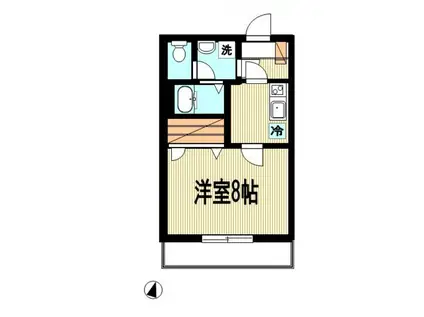 メゾン ダンジュ NY(1K/1階)の間取り写真