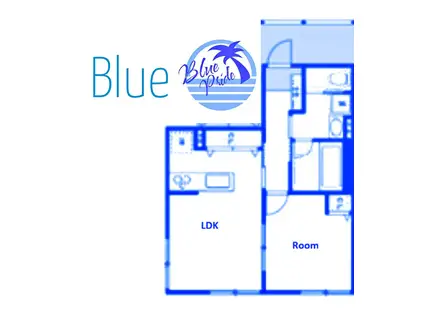 ベイルームテラス湘南台(1LDK/1階)の間取り写真