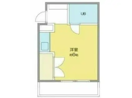 セジューネオオクラ(ワンルーム/1階)の間取り写真