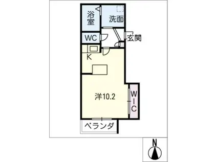 シャトー本郷東館(ワンルーム/3階)の間取り写真