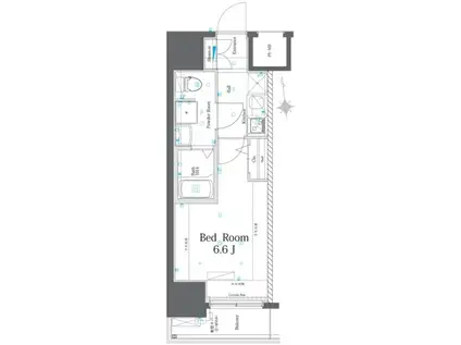 AZEST西川口(1K/9階)の間取り写真