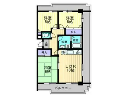 リアライズ上福岡(3LDK/7階)の間取り写真