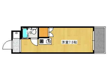 フローレンスS1(1K/3階)の間取り写真