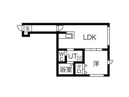 ラティアス(1LDK/3階)の間取り写真