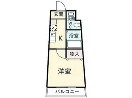 セラヴィ坂崎(1K/9階)の間取り写真