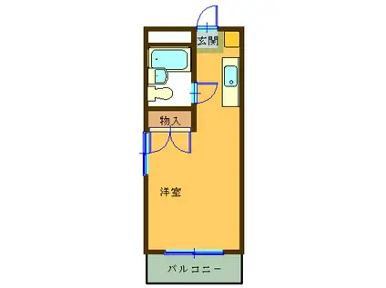 エポック23(1K/3階)の間取り写真
