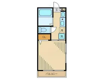 アイフルハウス(1K/1階)の間取り写真