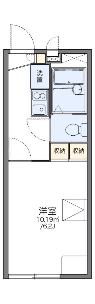 レオパレスGARDEN(1K/2階)の間取り写真