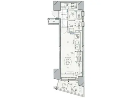 アルテシモ リンク クロス学生・社会人におススメ(ワンルーム/3階)の間取り写真