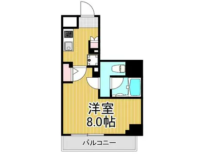 ARCOBALENO HORIKIRISHOBUEN(1K/2階)の間取り写真