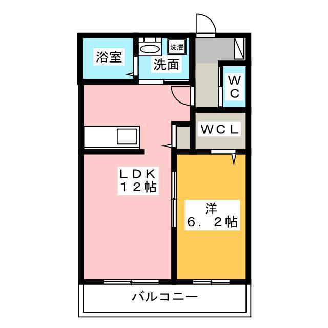 パークメゾン神田 A(1LDK/1階)の間取り写真