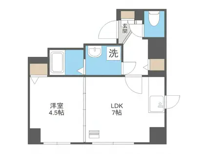 プライムアーバン大通公園I(1LDK/5階)の間取り写真