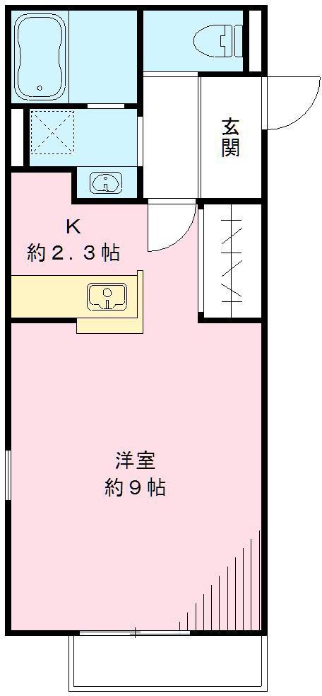 クレール大和(1K/1階)の間取り写真