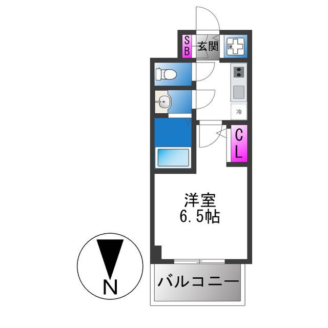S-RESIDENCE布施AVENTRA(1K/5階)の間取り写真