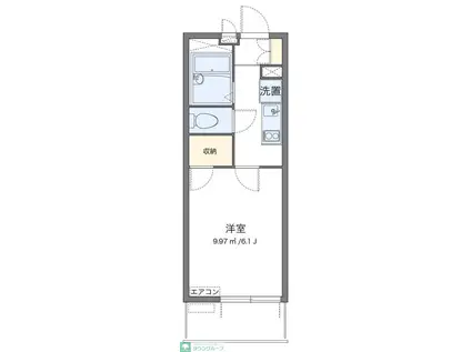 レオパレスSHIBIRAKI(1K/3階)の間取り写真